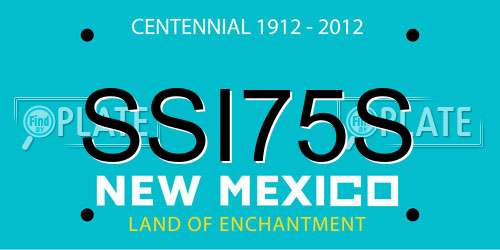 SSI75S New Mexico License Plate