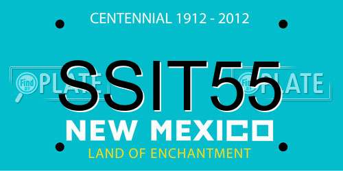 SSIT55 New Mexico License Plate