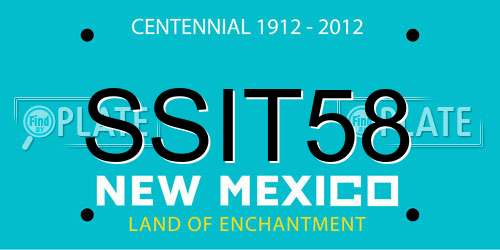 SSIT58 New Mexico License Plate