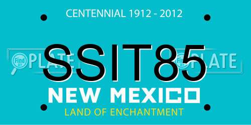 SSIT85 New Mexico License Plate