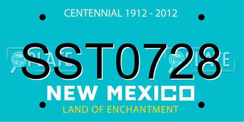 SST0728 New Mexico License Plate