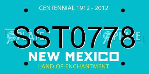 SST0778 New Mexico License Plate