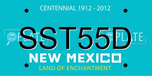 SST55D New Mexico License Plate