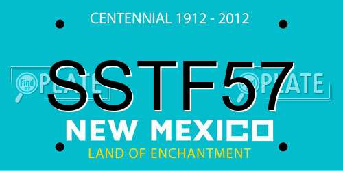 SSTF57 New Mexico License Plate