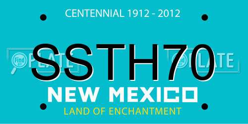 SSTH70 New Mexico License Plate