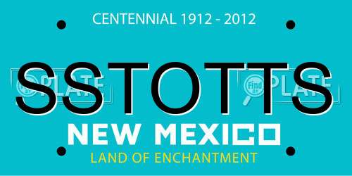 SSTOTTS New Mexico License Plate
