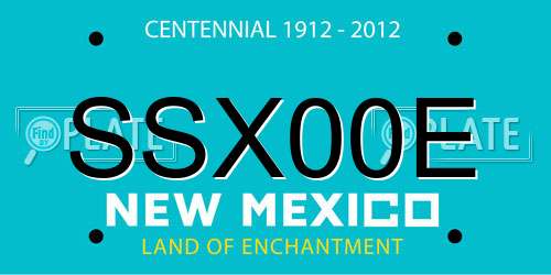 SSX00E New Mexico License Plate