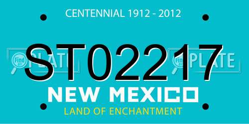 ST02217 New Mexico License Plate