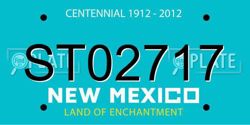ST02717 New Mexico License Plate