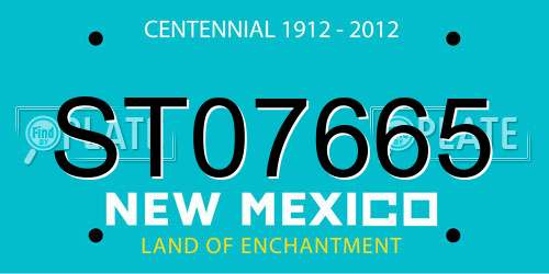 ST07665 New Mexico License Plate