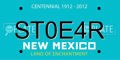 ST0E4R New Mexico License Plate