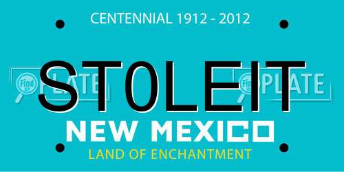 ST0LEIT New Mexico License Plate