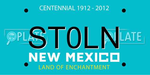 ST0LN New Mexico License Plate