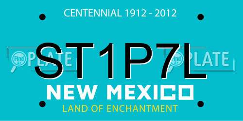 ST1P7L New Mexico License Plate