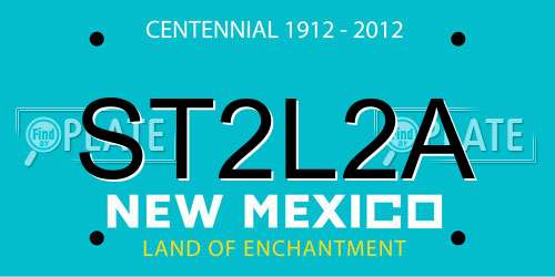 ST2L2A New Mexico License Plate