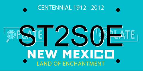 ST2S0E New Mexico License Plate
