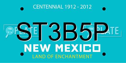 ST3B5P New Mexico License Plate