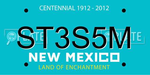 ST3S5M New Mexico License Plate