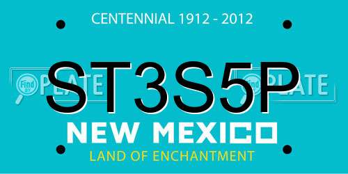 ST3S5P New Mexico License Plate