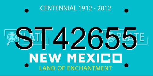 ST42655 New Mexico License Plate