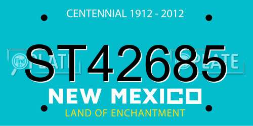 ST42685 New Mexico License Plate