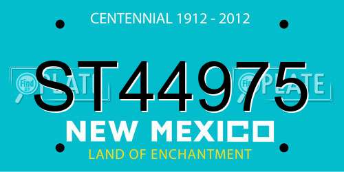 ST44975 New Mexico License Plate