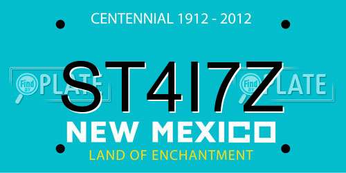 ST4I7Z New Mexico License Plate