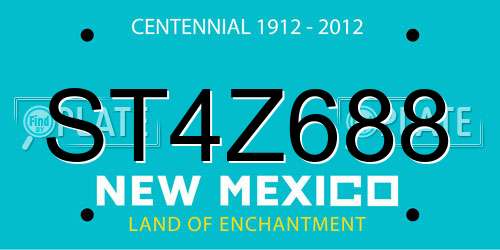 ST4Z688 New Mexico License Plate