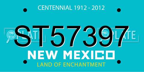 ST57397 New Mexico License Plate