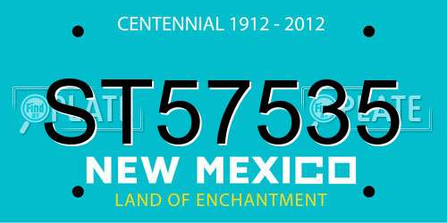ST57535 New Mexico License Plate