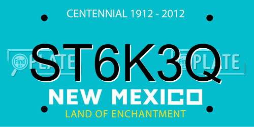 ST6K3Q New Mexico License Plate