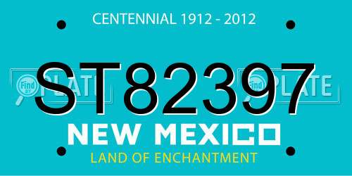 ST82397 New Mexico License Plate