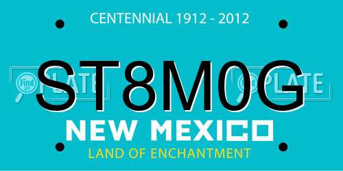 ST8M0G New Mexico License Plate