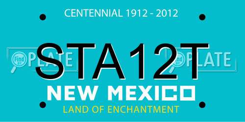 STA12T New Mexico License Plate