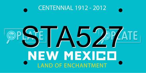 STA527 New Mexico License Plate