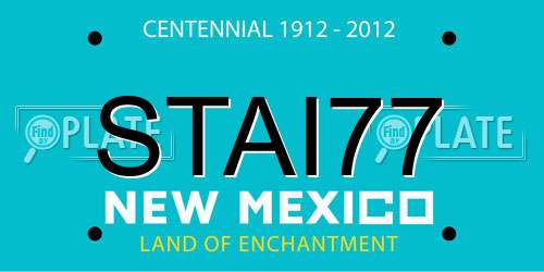 STAI77 New Mexico License Plate