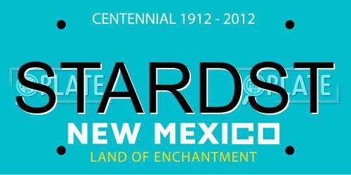 STARDST New Mexico License Plate