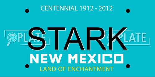 STARK New Mexico License Plate