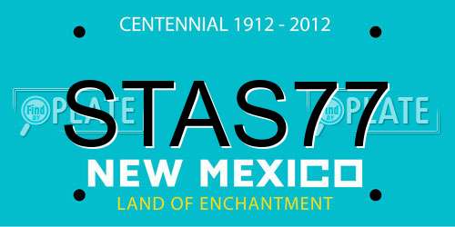 STAS77 New Mexico License Plate