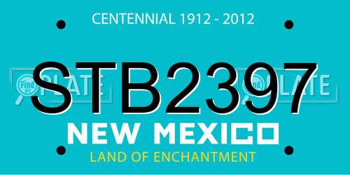 STB2397 New Mexico License Plate