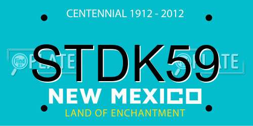 STDK59 New Mexico License Plate