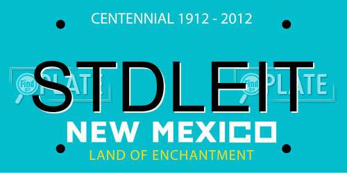STDLEIT New Mexico License Plate