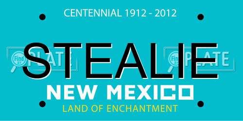 STEALIE New Mexico License Plate