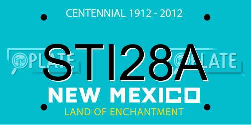 STI28A New Mexico License Plate