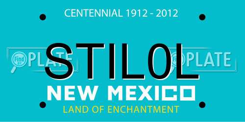 STIL0L New Mexico License Plate
