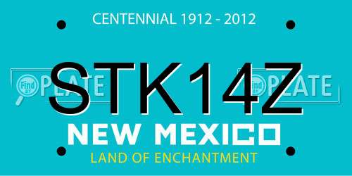 STK14Z New Mexico License Plate