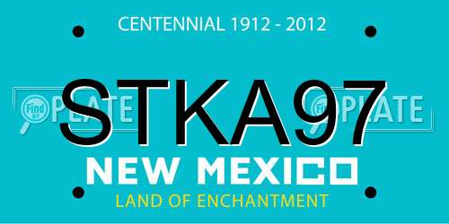 STKA97 New Mexico License Plate