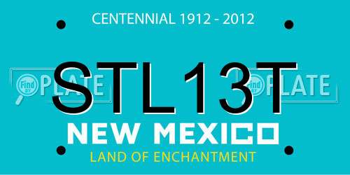 STL13T New Mexico License Plate
