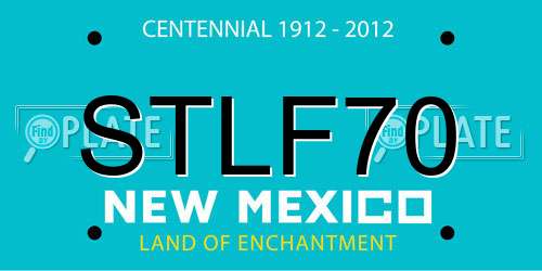 STLF70 New Mexico License Plate
