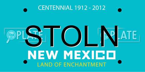 STOLN New Mexico License Plate